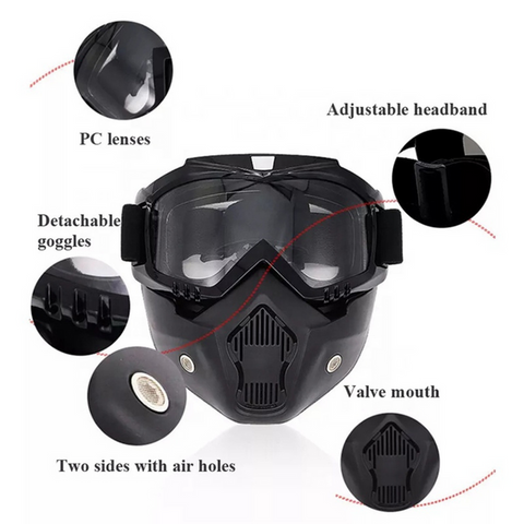 Biker's Riding Helmet Mask (Ultimate Face Protection)