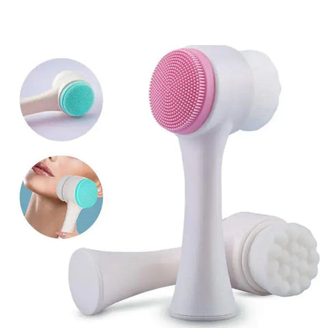 Silicon Facial Cleaning Brush Portable-Double sided