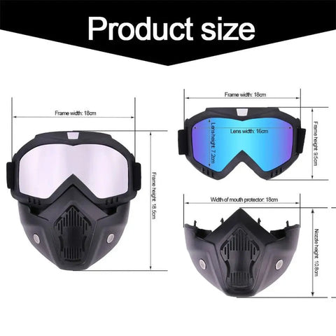 Biker's Riding Helmet Mask (Ultimate Face Protection)