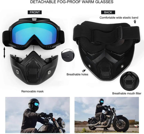 Biker's Riding Helmet Mask (Ultimate Face Protection)