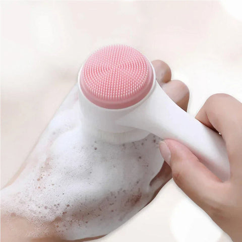 Silicon Facial Cleaning Brush Portable-Double sided